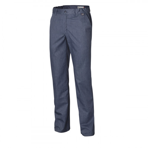 Pantalon de cuisine homme denim bleu 52 Pebeo Molinel