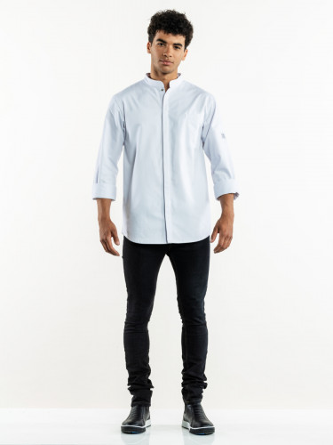 Veste de cuisinier recyclé blanc M Cambio Chaud Devant