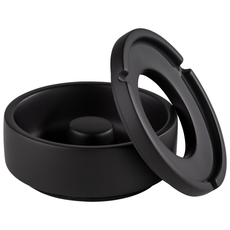 Cendrier noir béton Ø 10,5 cm 5 cm Element Aps