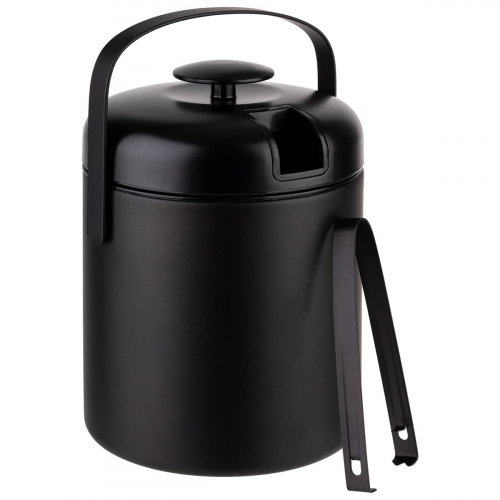 Seau à glaçons noir Ø 15 cm 22 cm 1,3 L Aps