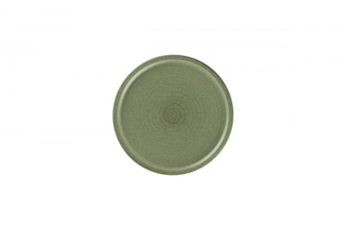 Assiette coupe plate rond Dark Green porcelaine Ø 20,4 cm Selva Rak