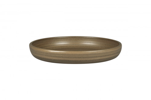 Assiette coupe creuse rond Dark Brown porcelaine Ø 25,8 cm Selva Rak