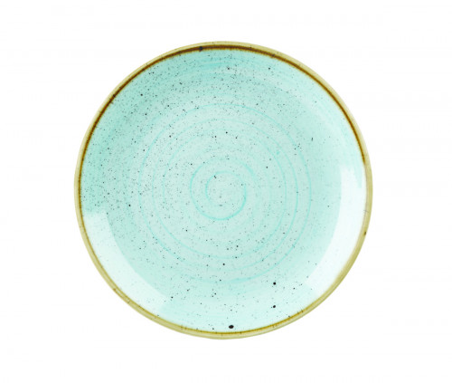 Assiette coupe plate rond duck egg porcelaine vitrifiée Ø 27 cm Stonecast Churchill