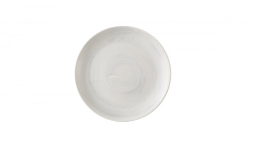 Assiette coupe plate rond Canvas grey porcelaine vitrifiée Ø 26 cm Stonecast Churchill