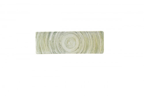Plat rectangulaire vert porcelaine vitrifiée 10,5 cm Elements Churchill
