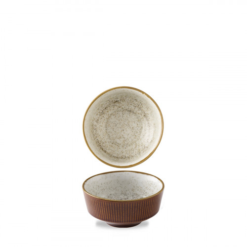 Bol à soupe rond brun porcelaine vitrifiée Ø 13 cm Kochi Churchill