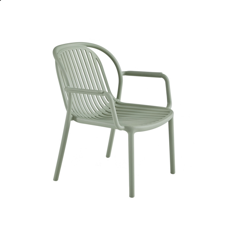 Fauteuil vert sauge 76x65x66 cm Doha