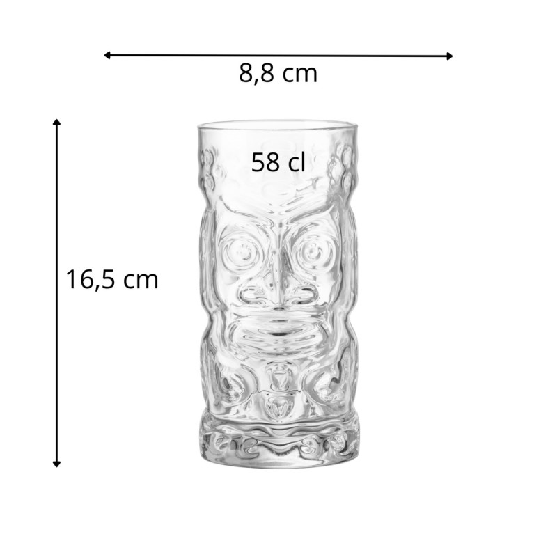 Verre tiki verre cristallin 58 cl Bartender Bormioli Rocco