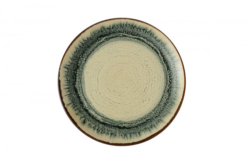 Assiette coupe plate rond Linen porcelaine vitrifiée Ø 28,8 cm Flare Dudson