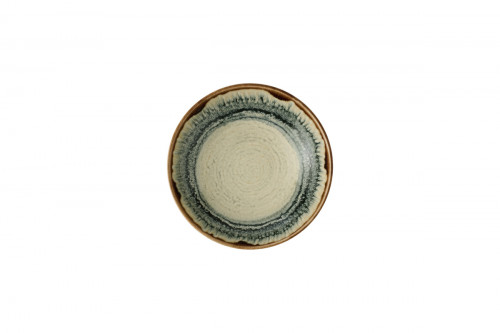 Assiette coupe creuse rond Linen porcelaine vitrifiée Ø 18,2 cm Flare Dudson