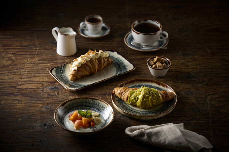 Assiette coupe creuse rond Linen porcelaine vitrifiée Ø 24,8 cm Flare Dudson
