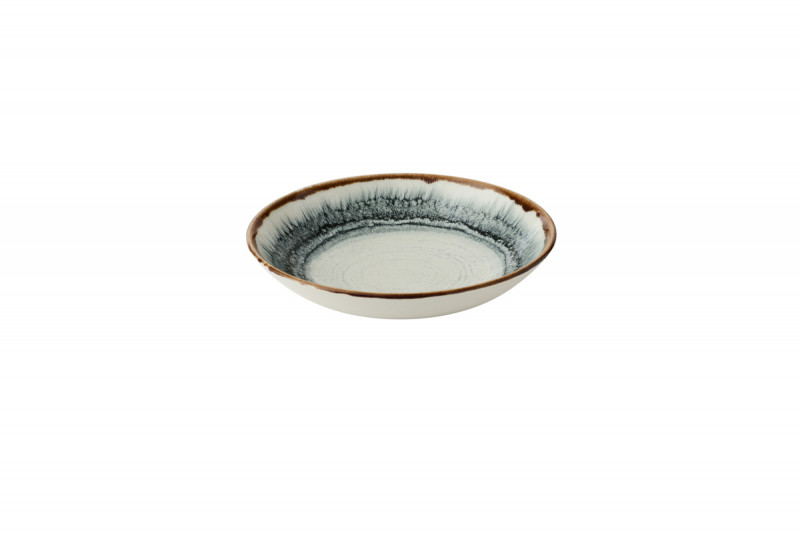 Assiette coupe creuse rond Natural porcelaine vitrifiée Ø 24,8 cm Flare Dudson