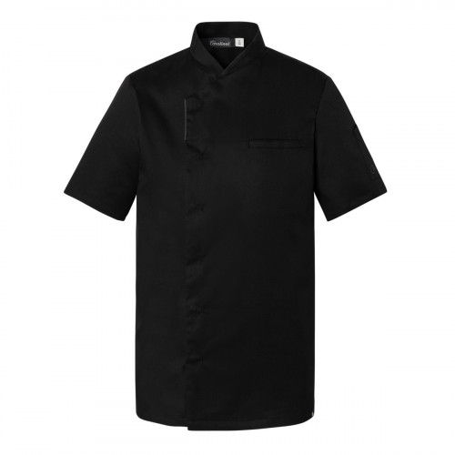 Veste de cuisine manches courtes noir T2 Reko Molinel