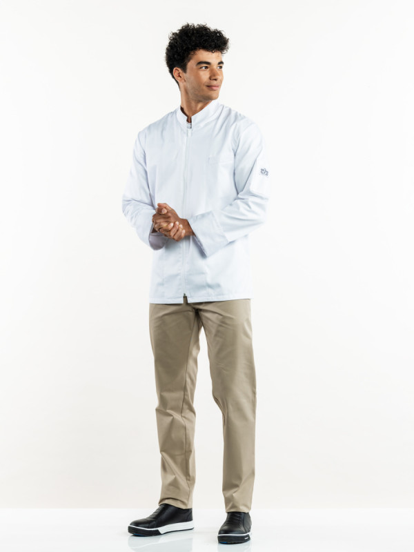 Pantalon de cuisine beige 50 Sabbia Chaud Devant
