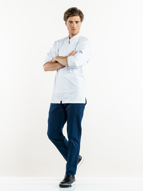 Pantalon de cuisine bleu marine 38 Marino Chaud Devant