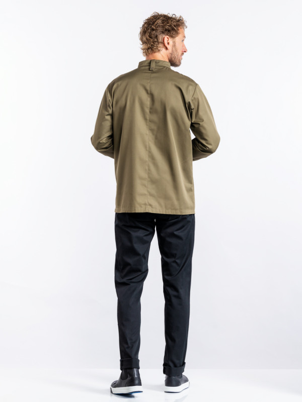 Veste de cuisine manches longues olive XXXL Sabor Chaud Devant
