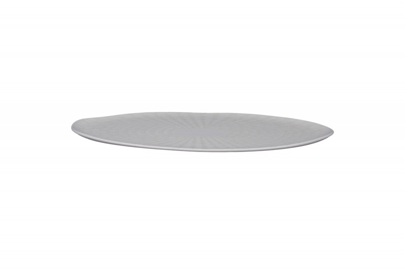 Assiette plate organique Nuance porcelaine vitrifiée Ø 32 cm Between Rak