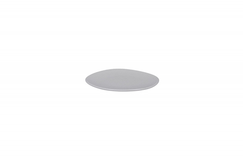 Assiette plate organique ivoire porcelaine vitrifiée Ø 15 cm Between Rak