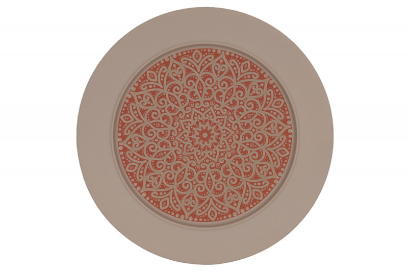 Assiette avec cloche rond Damask porcelaine vitrifiée Ø 15,7 cm Rihla Rak