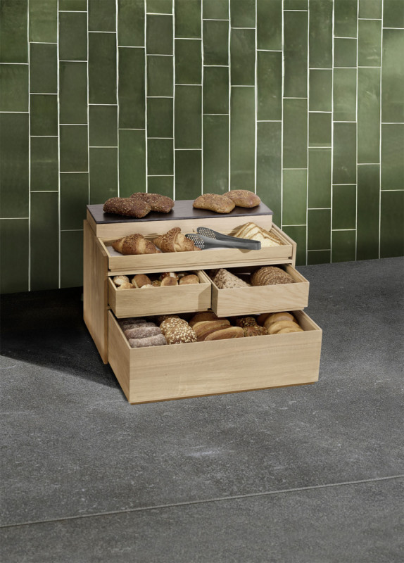 Présentoir pour caisse gn bois 55,5x32x32 cm Valo Aps