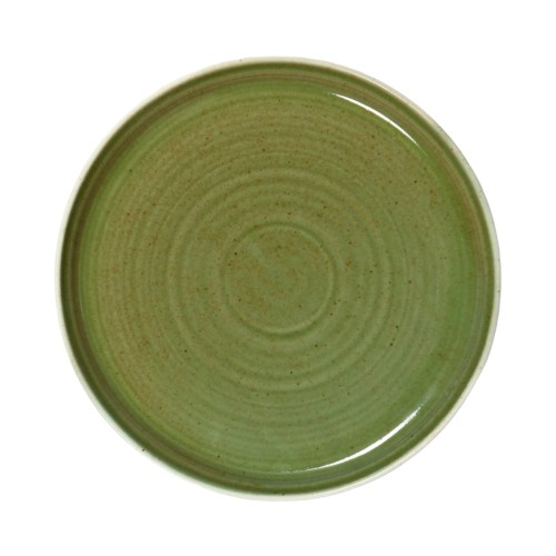 Assiette plate vert porcelaine Ø 23 cm Haven Lichen Accolade