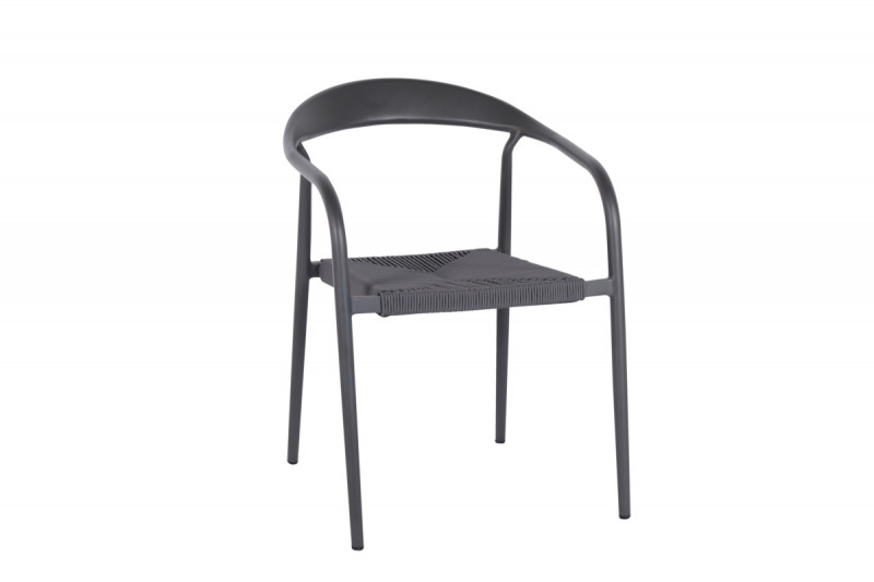 Fauteuil d'extérieur gris anthracite 76x55x64 cm Olbia Flexmob