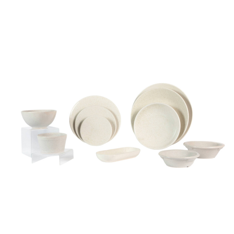 Assiette coupe plate stone grès renforcé Ø 12 cm Twist Essentials Collection